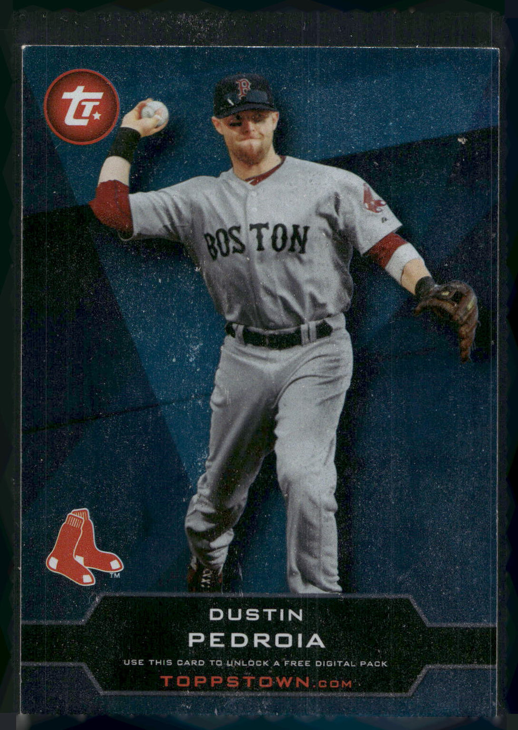 2011 Topps #TT-47 Dustin Pedroia Topps Town (Series 1)