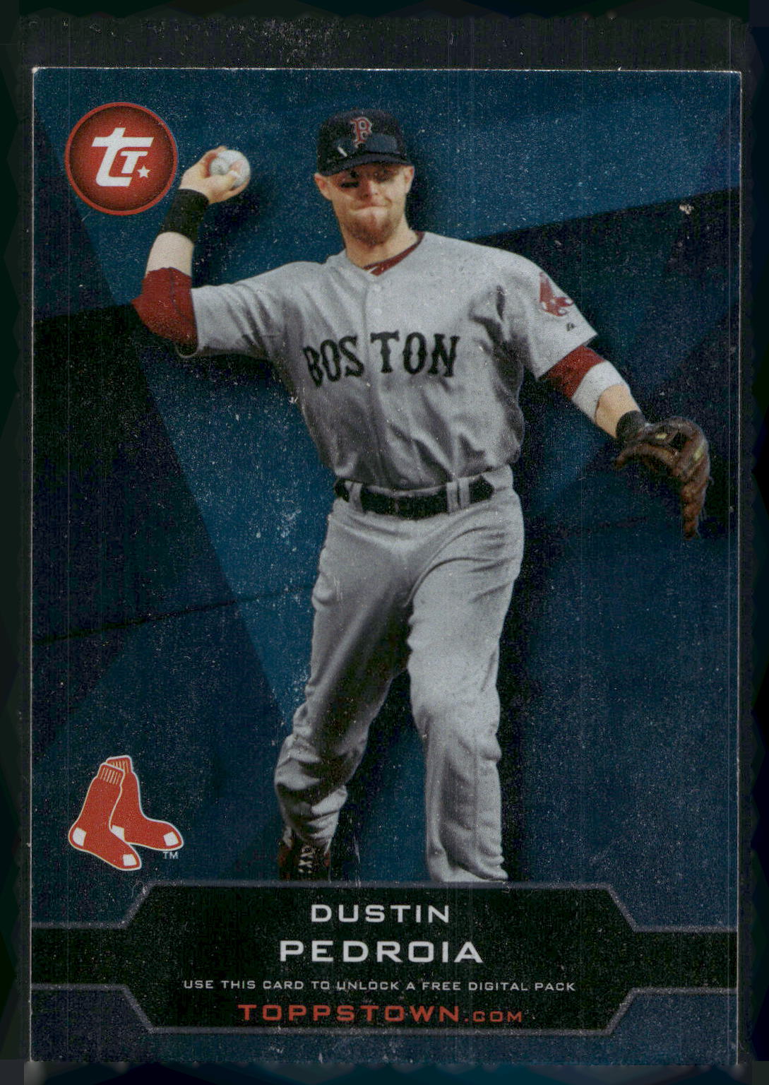 2011 Topps #TT-47 Dustin Pedroia Topps Town (Series 1)