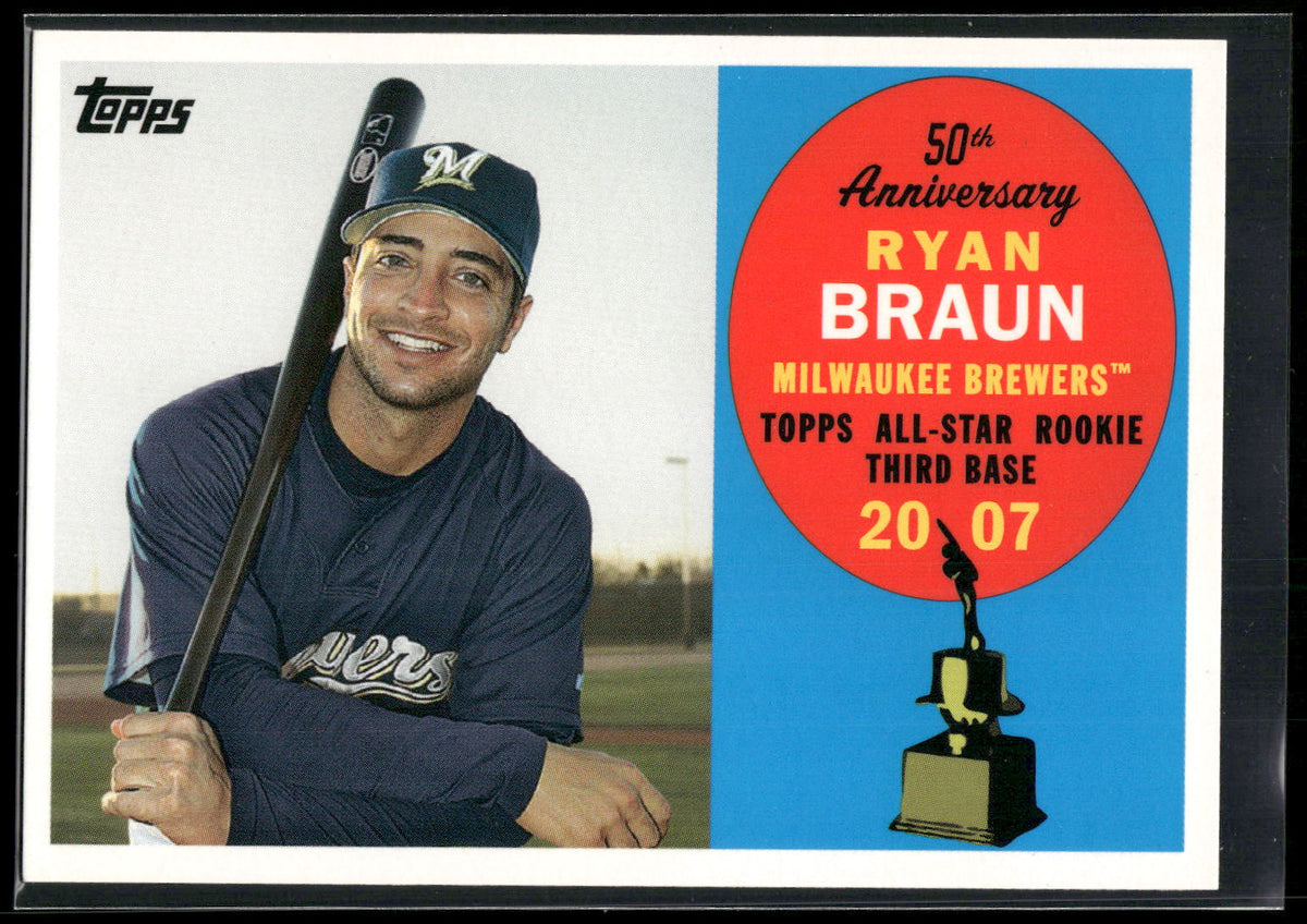 2008 Topps #AR71 Ryan Braun All-Rookie Team 50th Anniversary