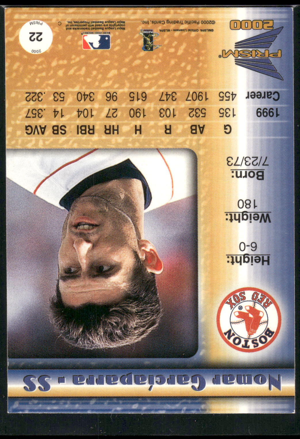 2000 Pacific Prism #22 Nomar Garciaparra