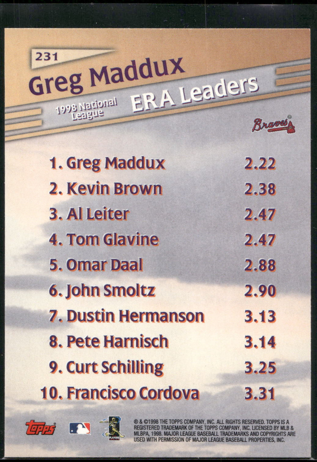 1999 Topps #231 Greg Maddux