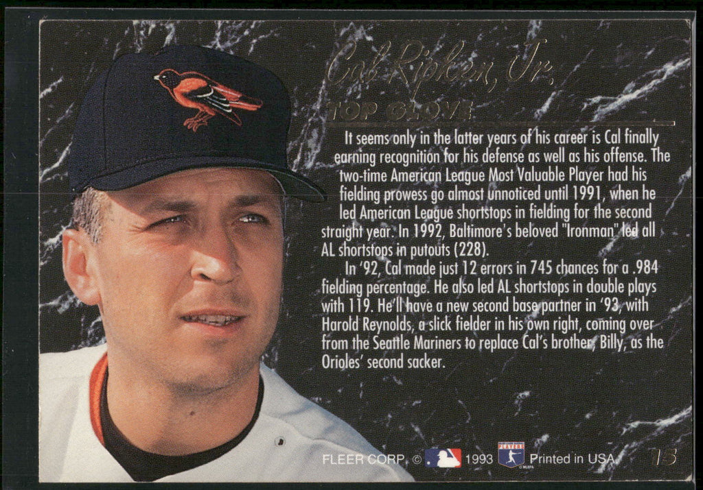 1993 Ultra #15 Cal Ripken Jr. Award Winners