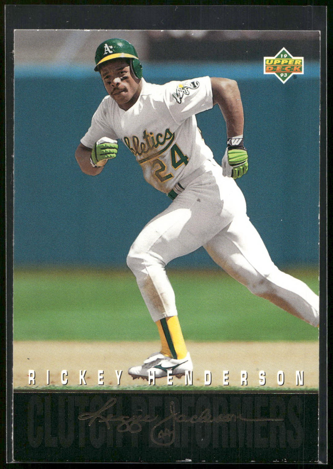 1993 Upper Deck #R12 Rickey Henderson Reggie Jackson's Clutch Performers