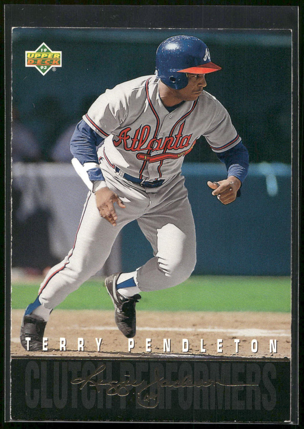 1993 Upper Deck #R16 Terry Pendleton Reggie Jackson's Clutch Performers