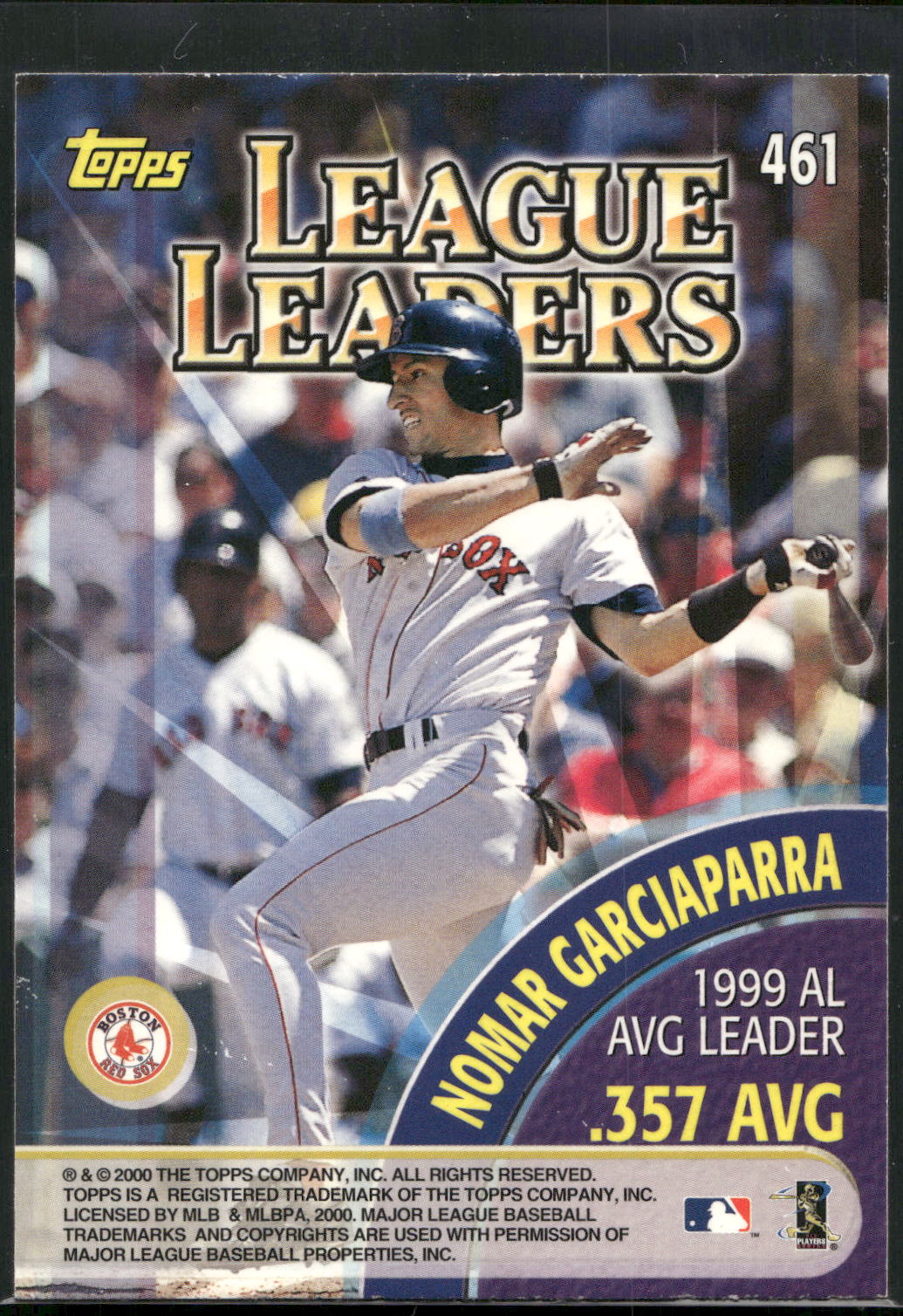 2000 Topps #461 Larry Walker / Nomar Garciaparra