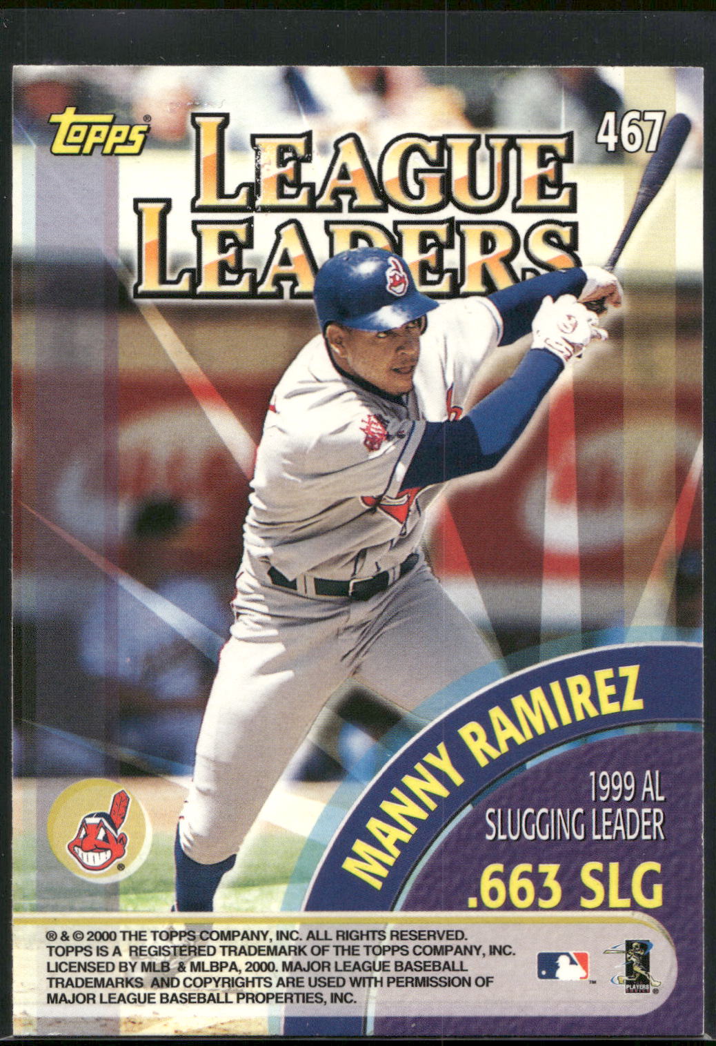 2000 Topps Chrome #467 Larry Walker / Manny Ramirez