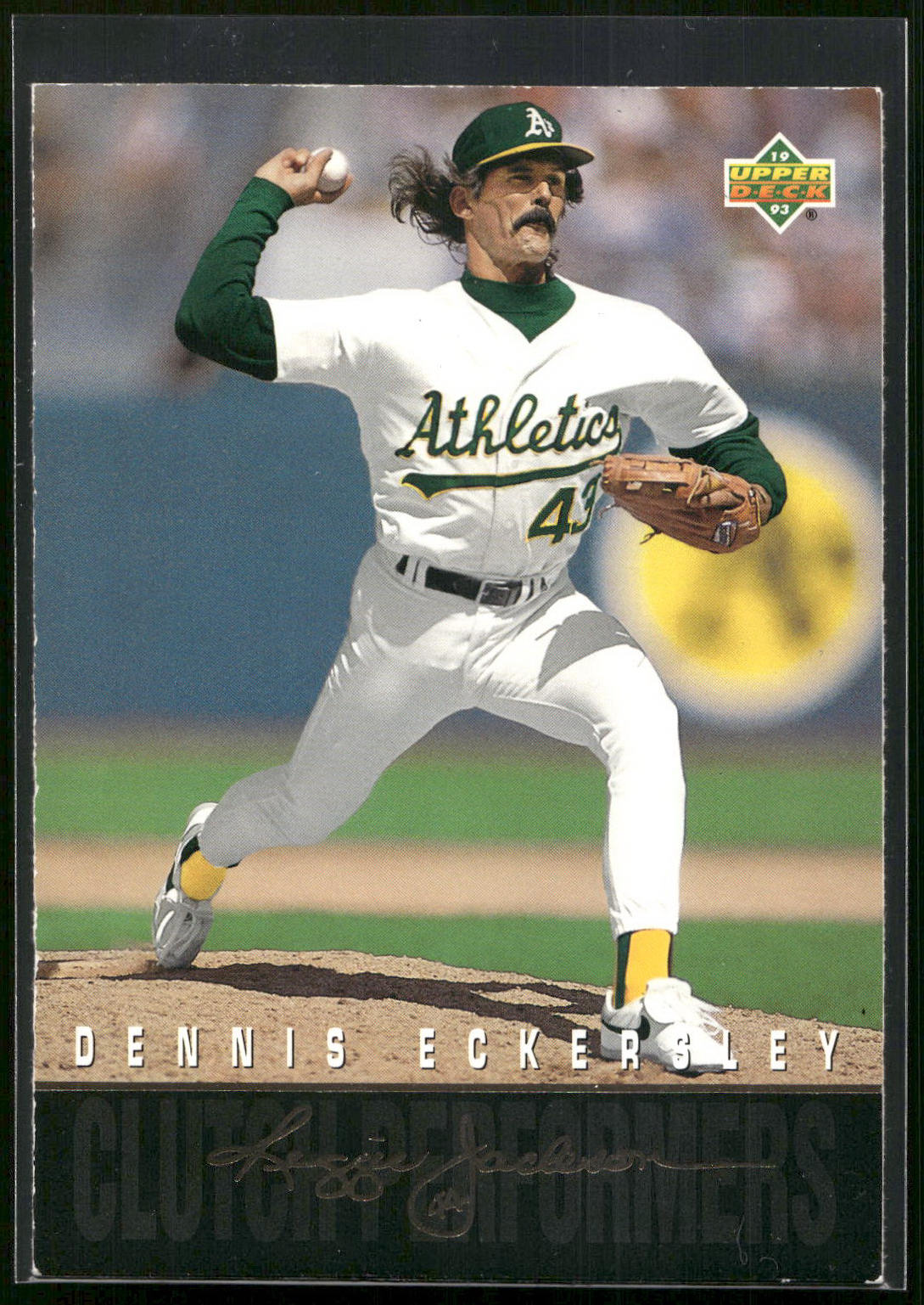 1993 Upper Deck #R8 Dennis Eckersley Reggie Jackson's Clutch Performers