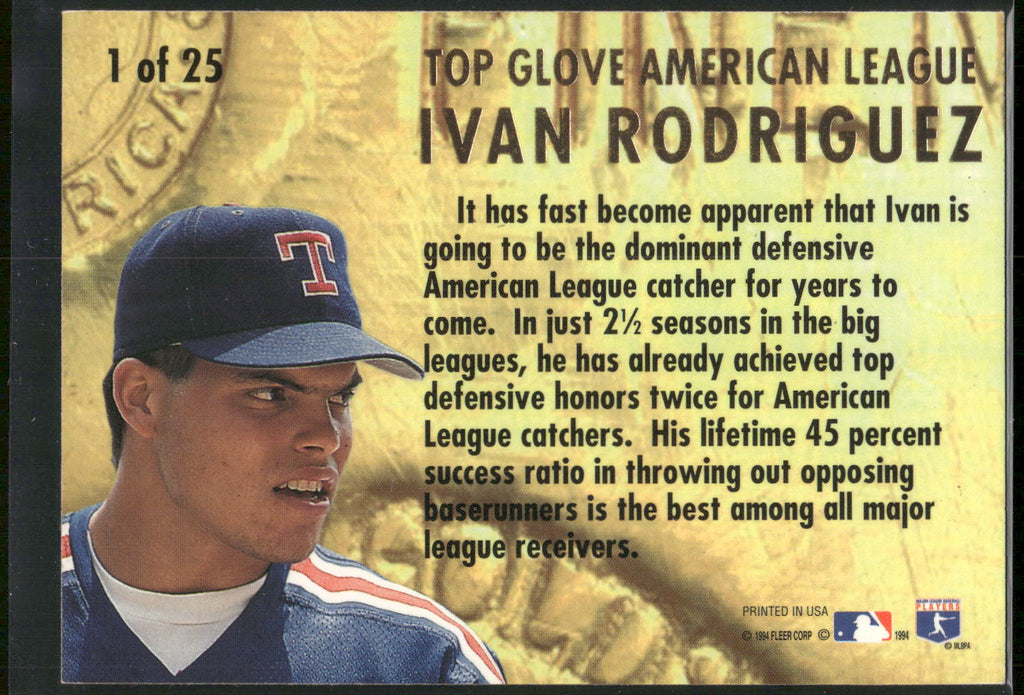 1994 Ultra #1 Ivan Rodriguez Award Winners