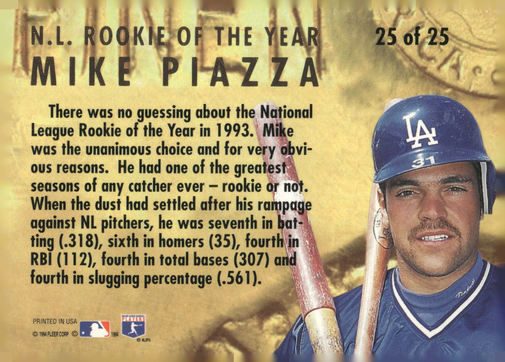 1994 Ultra #25 Mike Piazza Award Winners