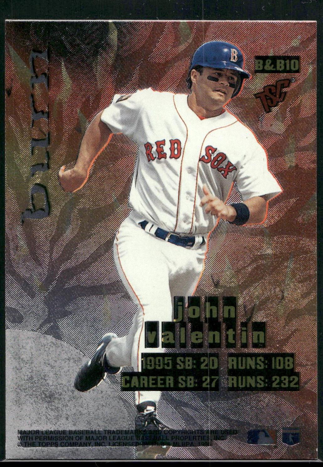 1996 Stadium Club #B&B10 John Valentin Bash & Burn