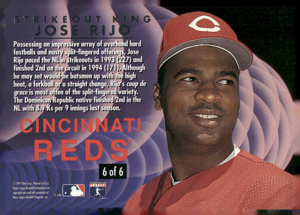 1995 Ultra #6 Jose Rijo Strikeout Kings