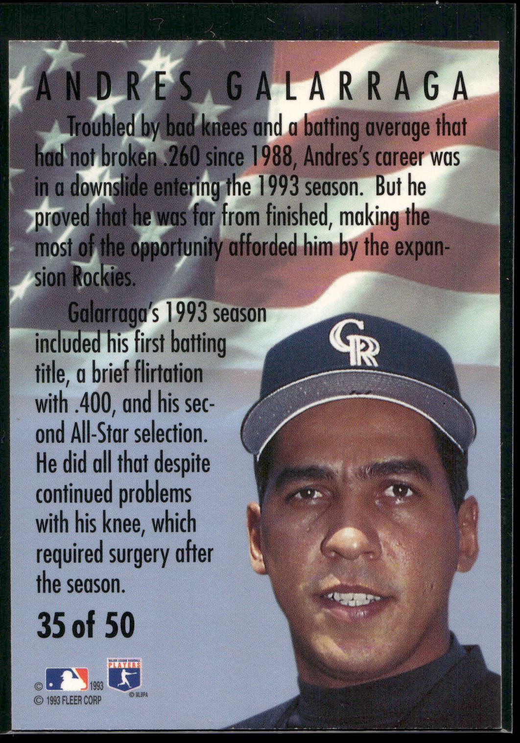 1994 Fleer #35 Andres Galarraga All-Stars