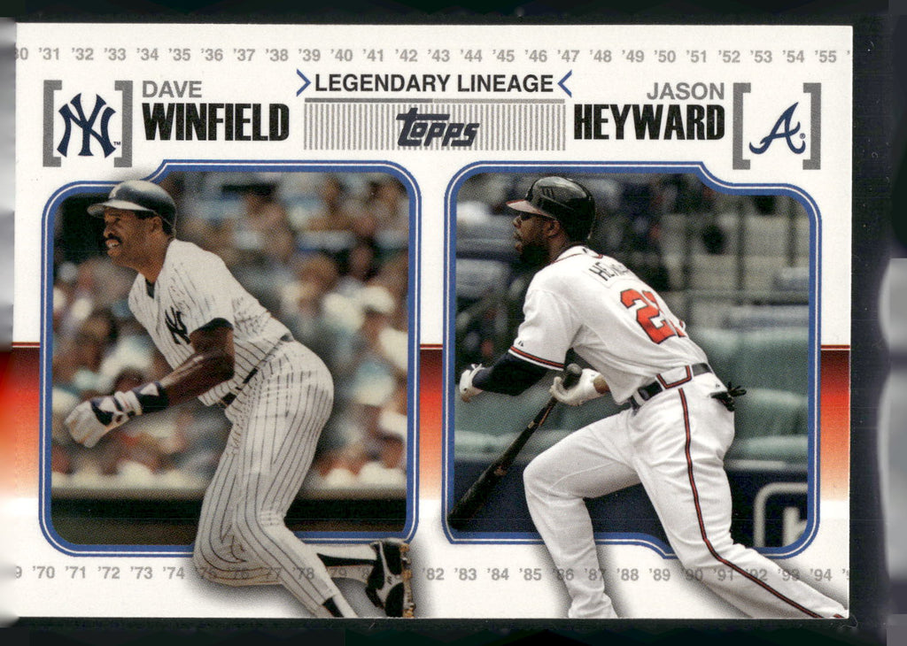 2010 Topps Update #LL-61 Dave Winfield / Jason Heyward Legendary Lineage