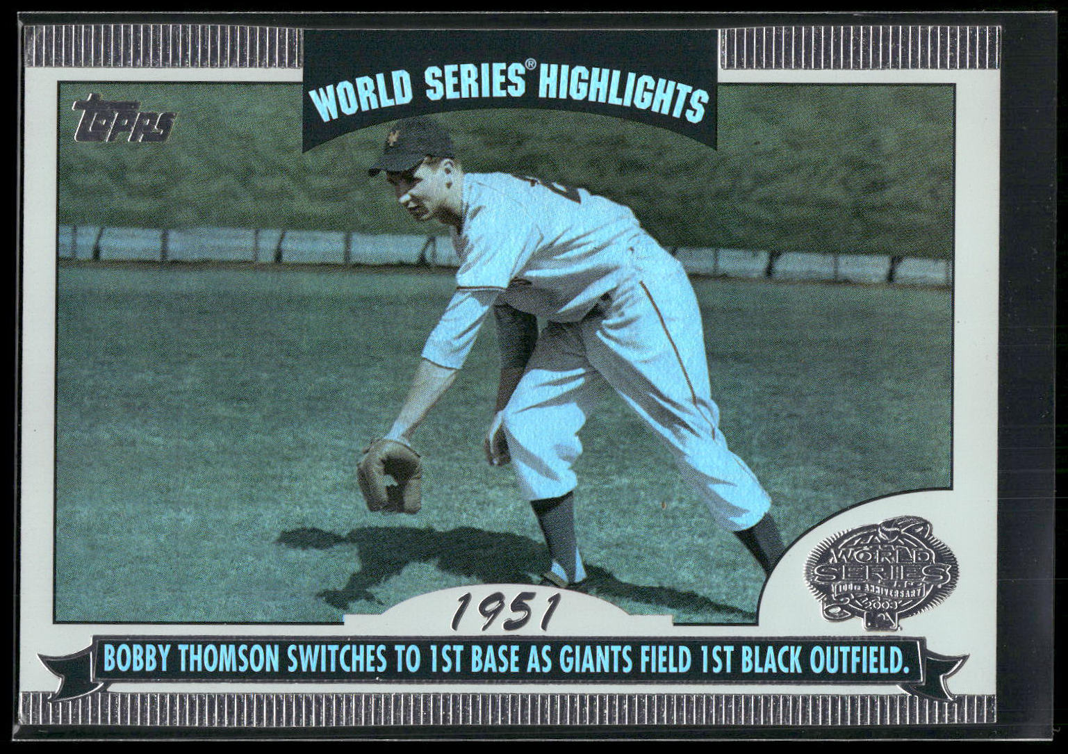 2004 Topps #WS-BT Bobby Thomson World Series Highlights (Series Two)