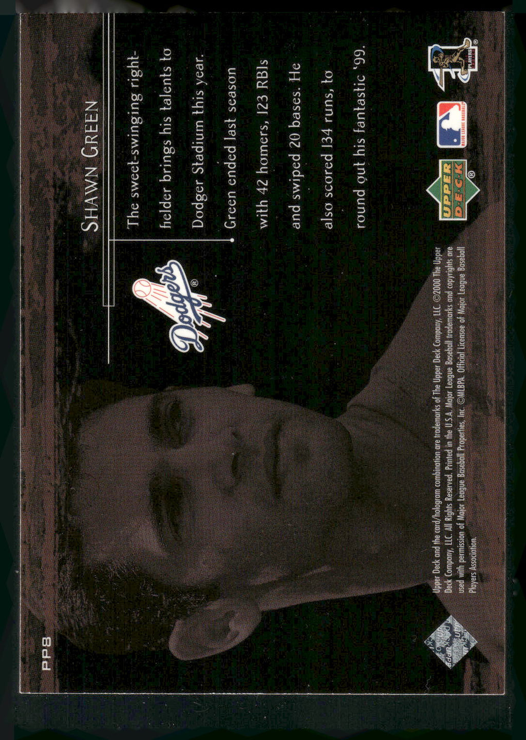 2000 Upper Deck #PP8 Shawn Green Prime Performers