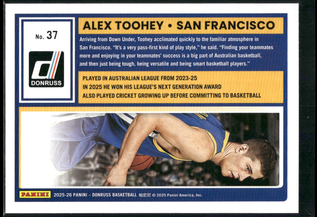 2025-26 Donruss #37 Alex Toohey
