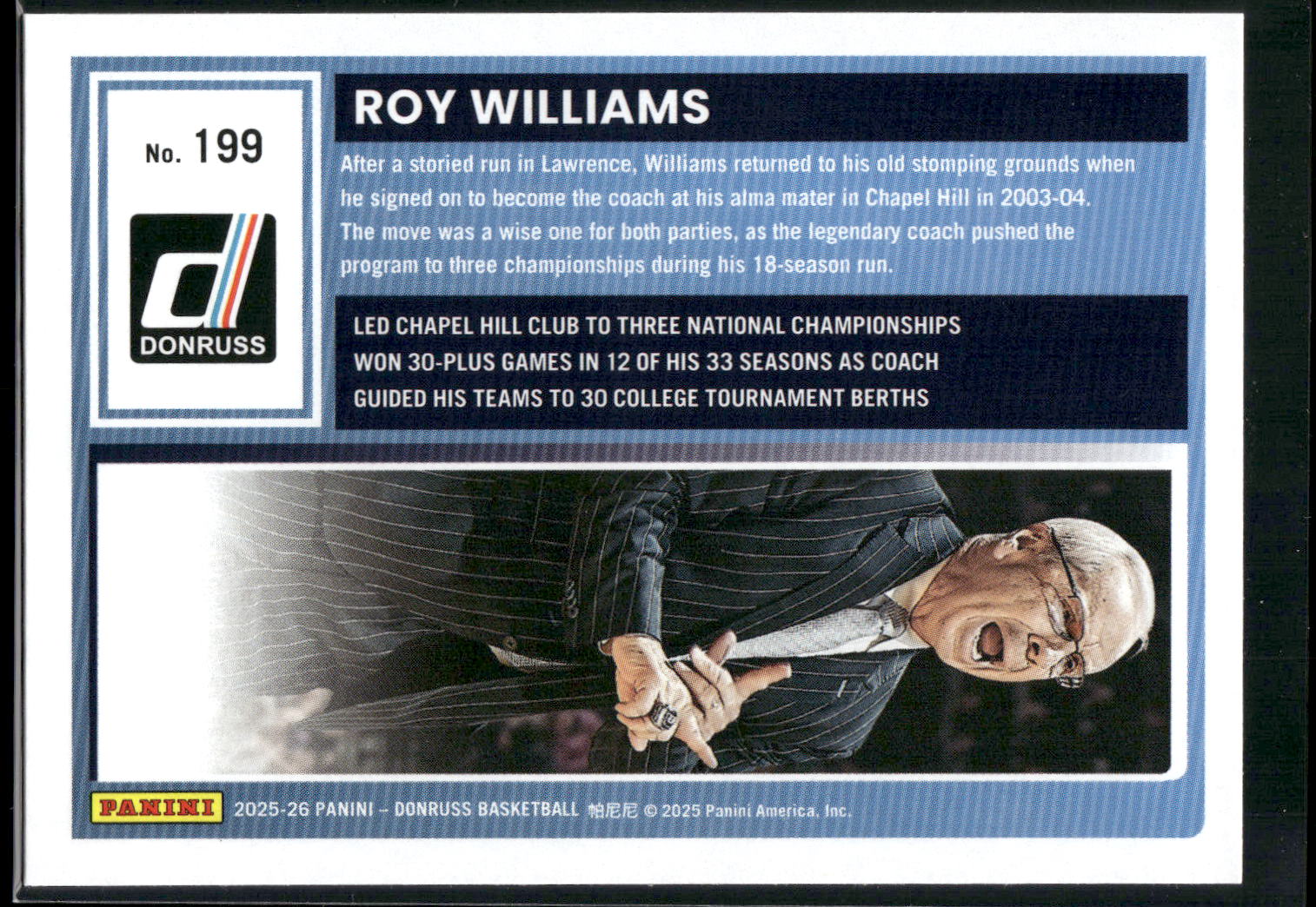 2025-26 Donruss #199 Roy Williams