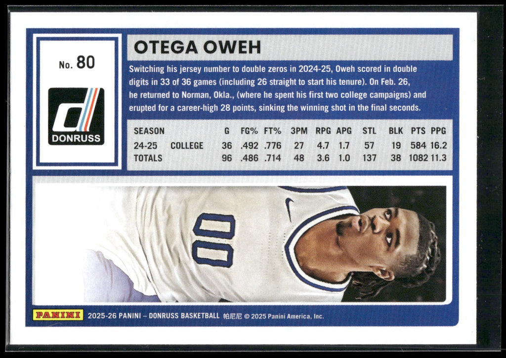 2025-26 Donruss #80 Otega Oweh