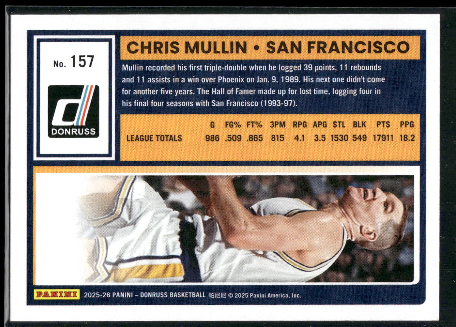 2025-26 Donruss #157 Chris Mullin