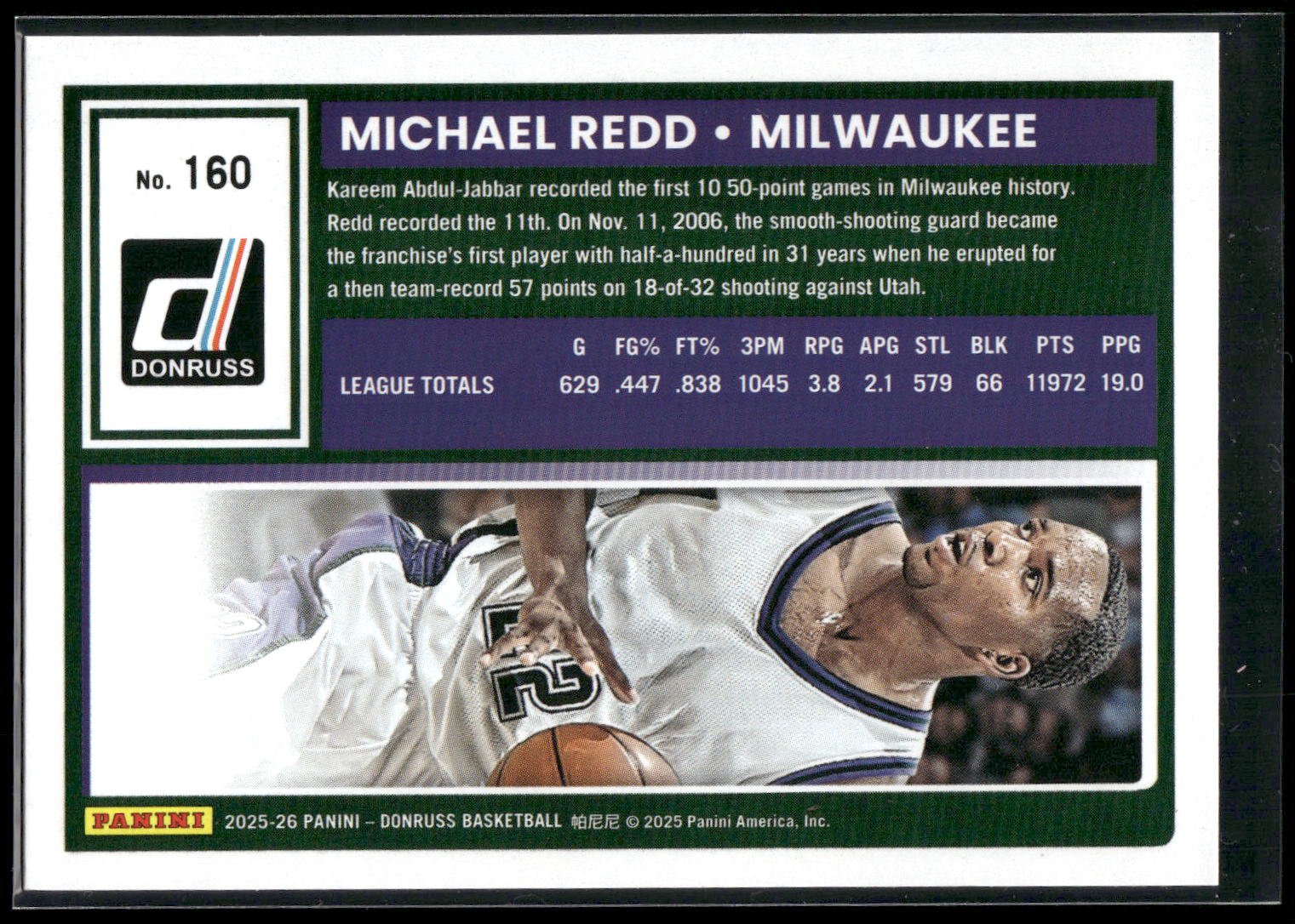 2025-26 Donruss #160 Michael Redd