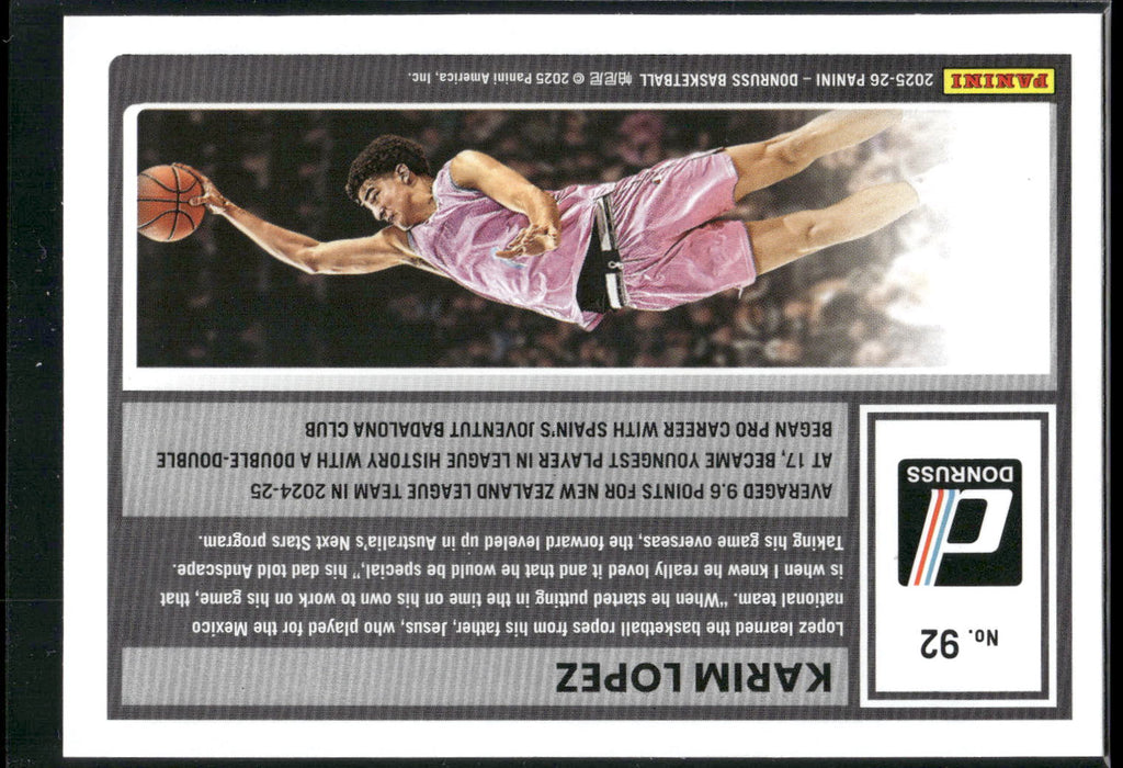 2025-26 Donruss #92 Karim Lopez