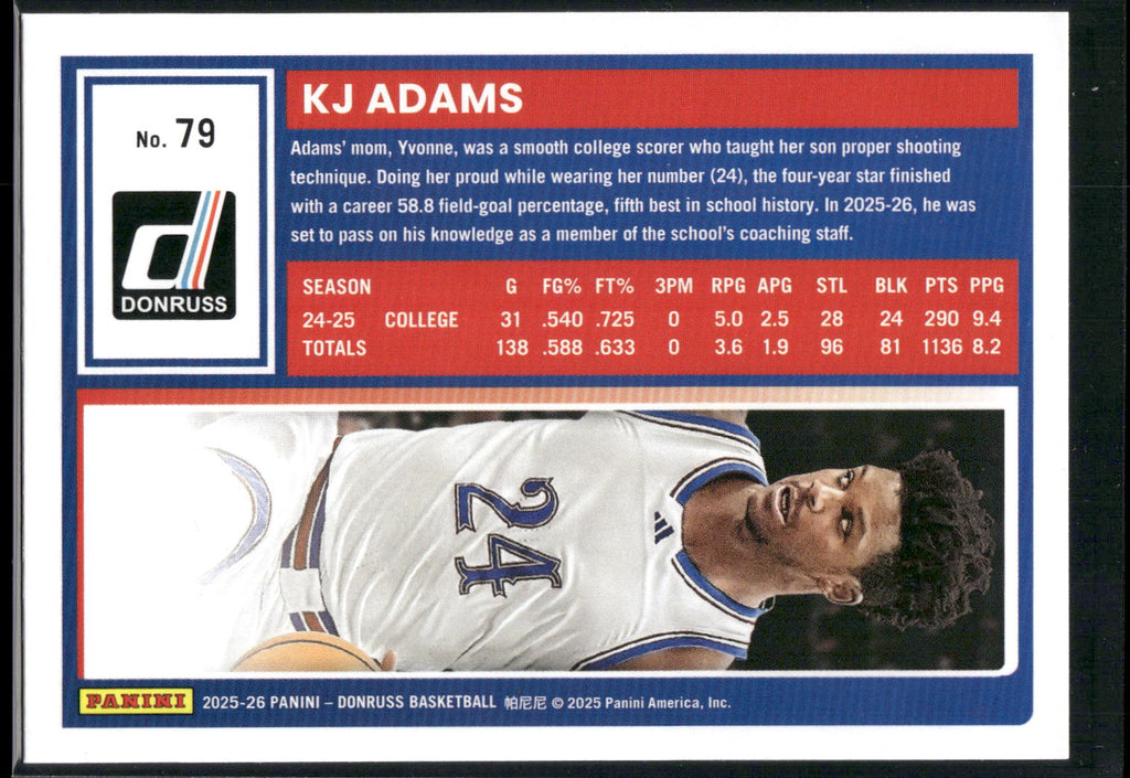 2025-26 Donruss #79 KJ Adams