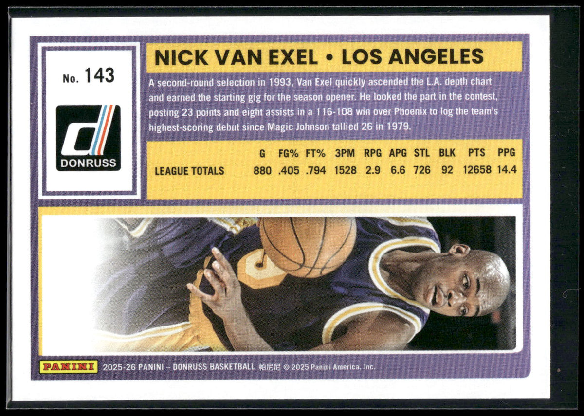 2025-26 Donruss #143 Nick Van Exel