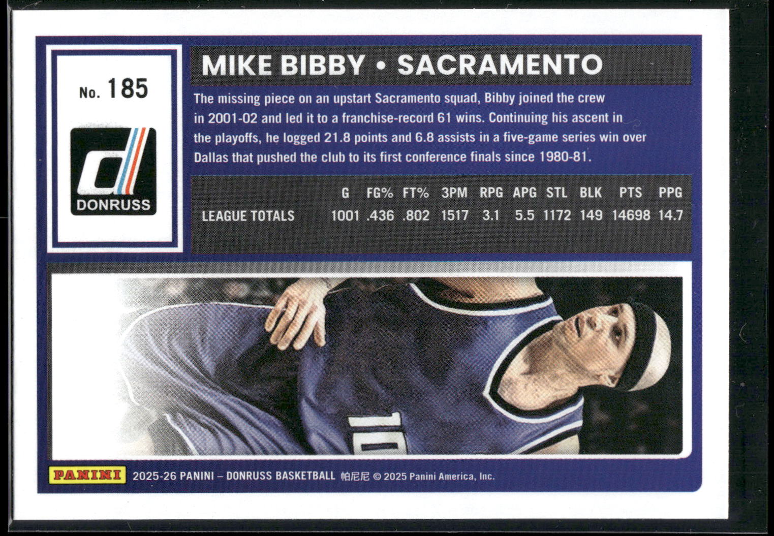 2025-26 Donruss #185 Mike Bibby
