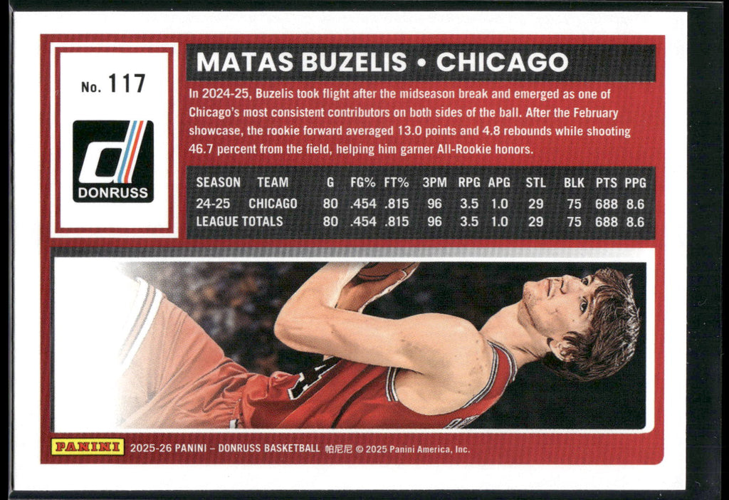 2025-26 Donruss #117 Matas Buzelis