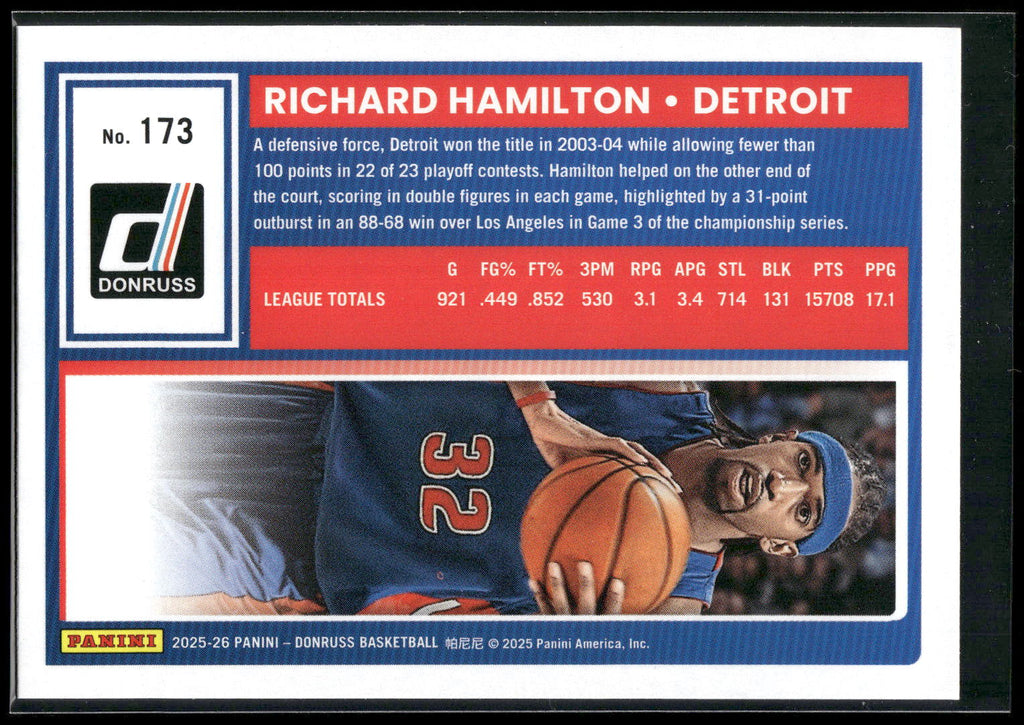 2025-26 Donruss #173 Richard Hamilton