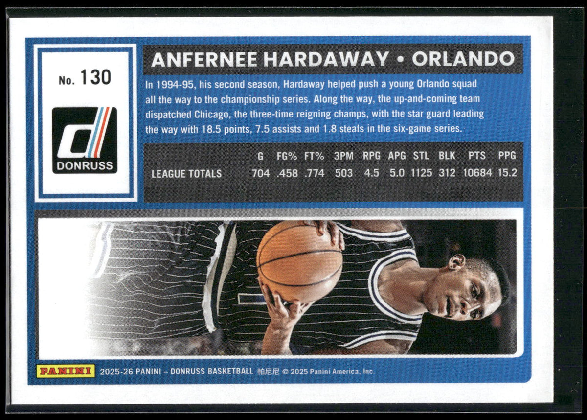 2025-26 Donruss #130 Anfernee Hardaway