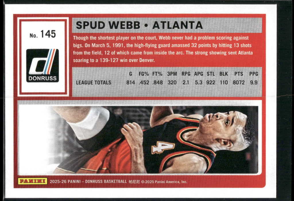 2025-26 Donruss #145 Spud Webb