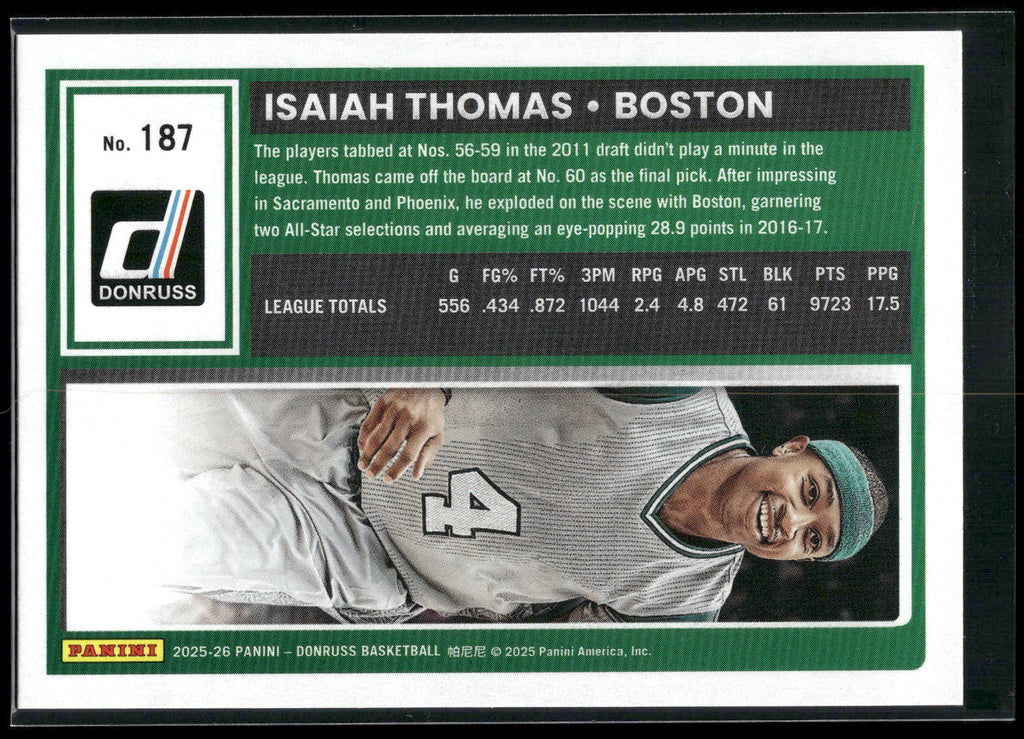 2025-26 Donruss #187 Isaiah Thomas