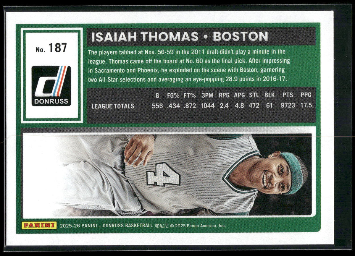 2025-26 Donruss #187 Isaiah Thomas