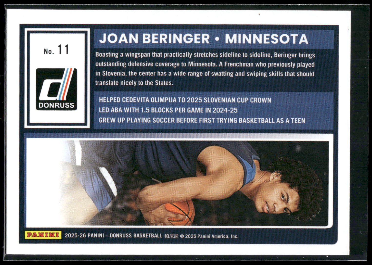 2025-26 Donruss #11 Joan Beringer