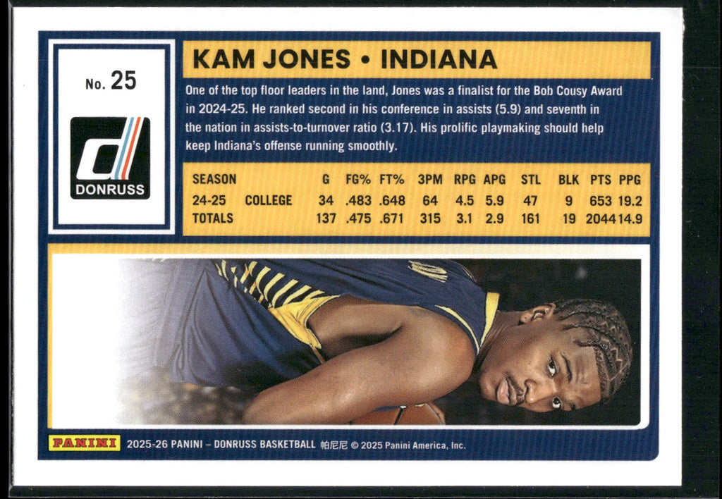 2025-26 Donruss #25 Kam Jones