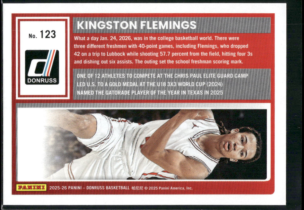 2025-26 Donruss #123 Kingston Flemings