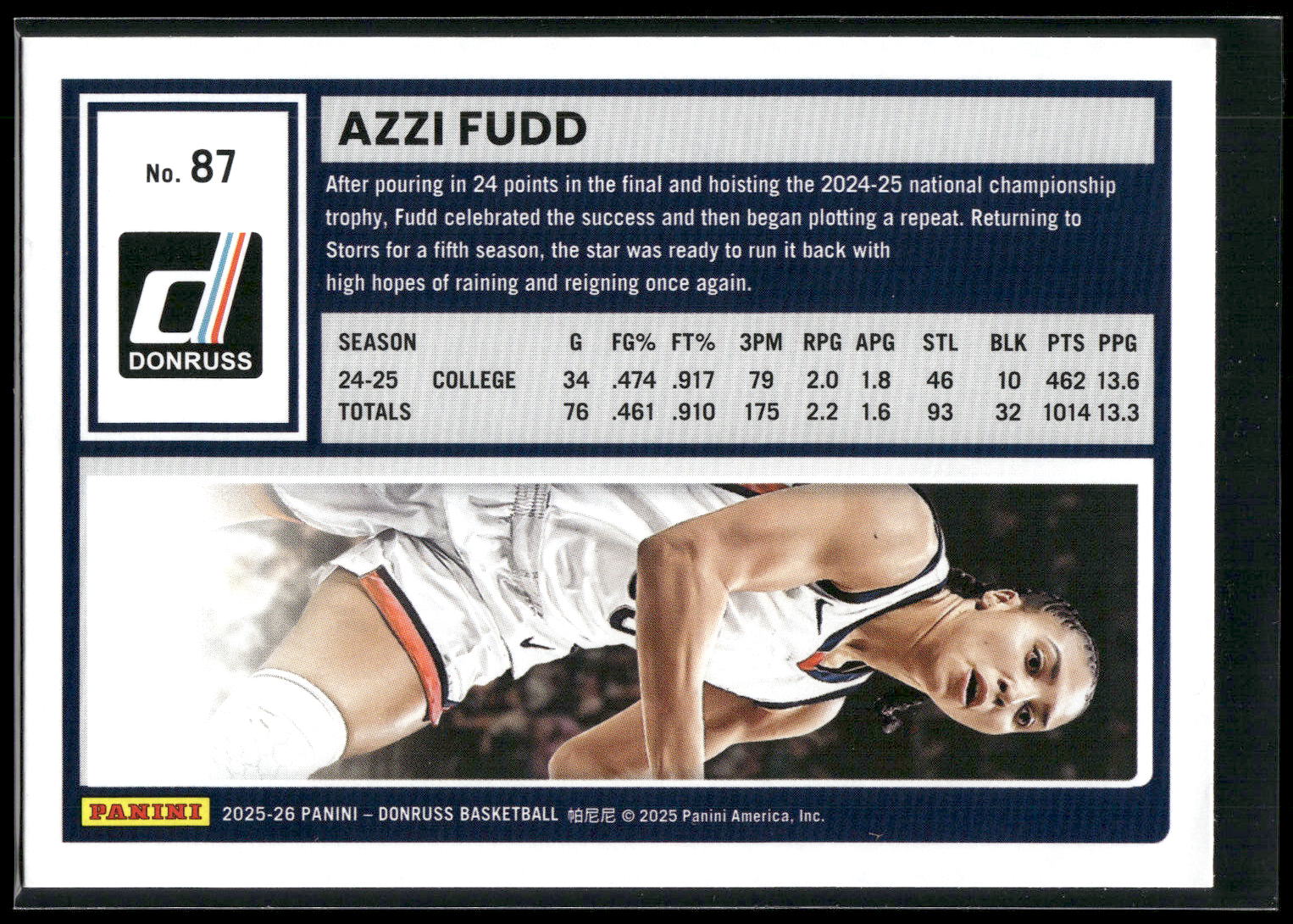 2025-26 Donruss #87 Azzi Fudd