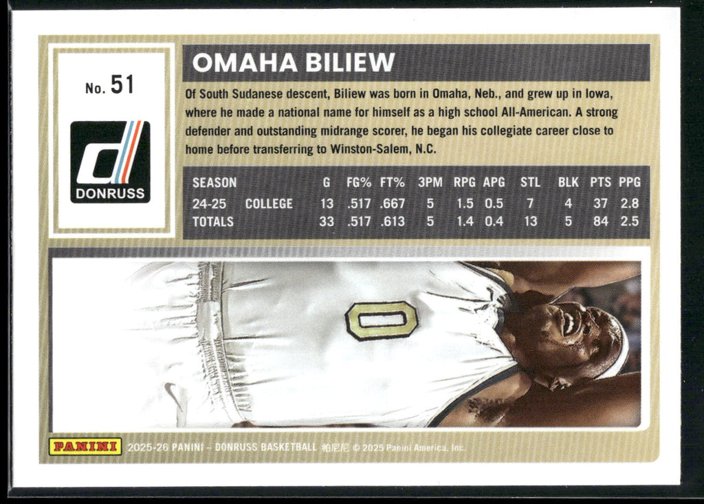 2025-26 Donruss #51 Omaha Biliew