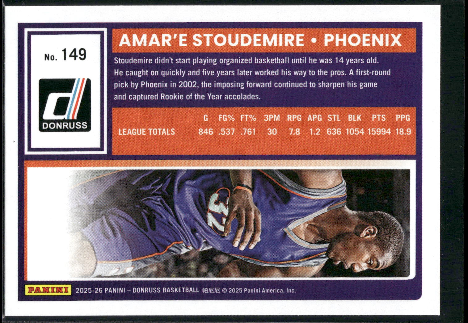 2025-26 Donruss #149 Amar'e Stoudemire