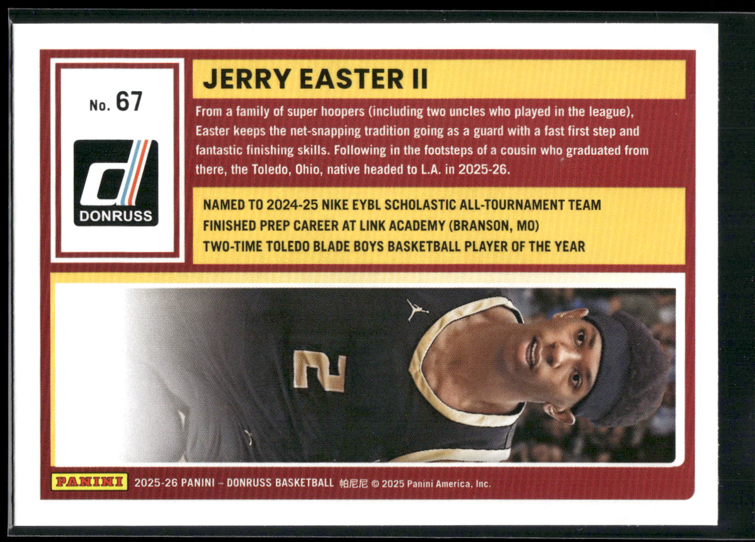 2025-26 Donruss #67 Jerry Easter II
