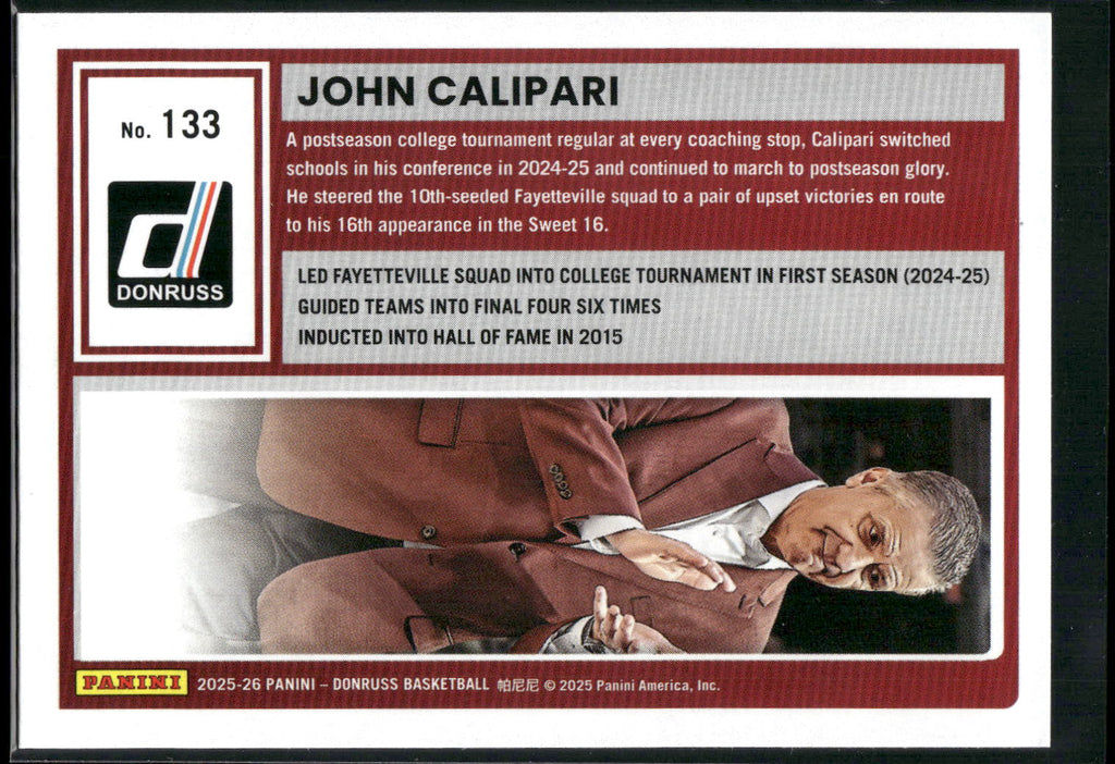 2025-26 Donruss #133 John Calipari