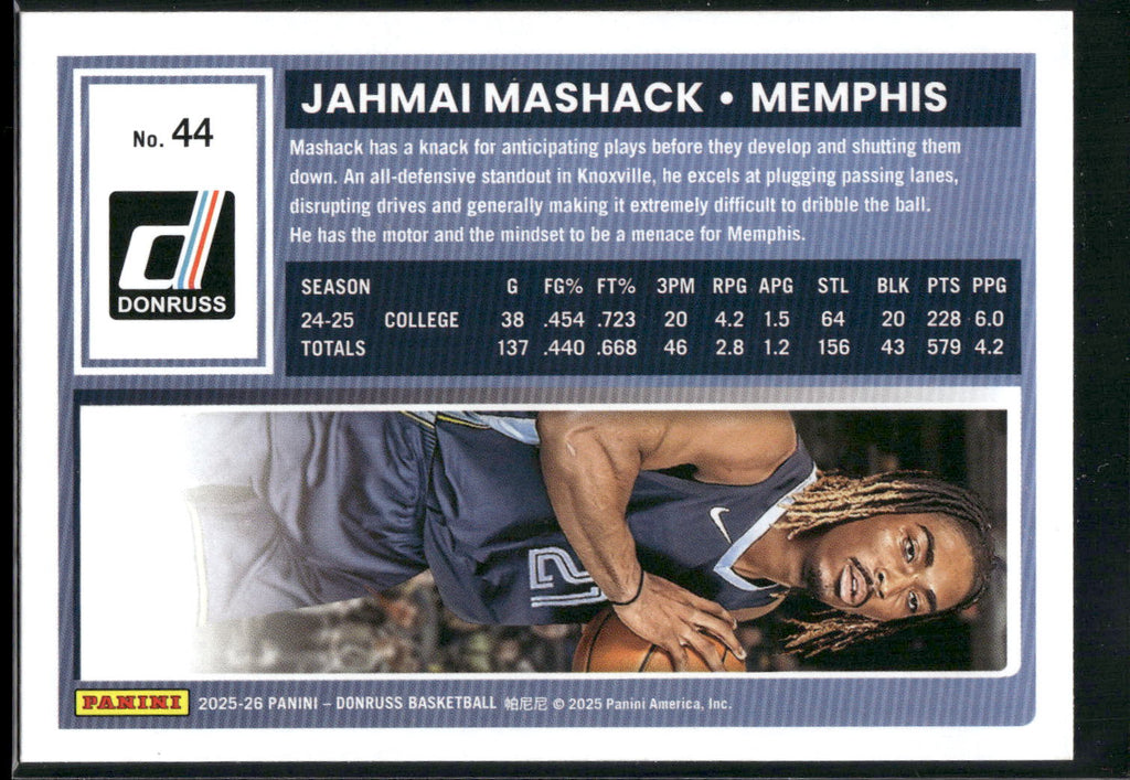 2025-26 Donruss #44 Jahmai Mashack