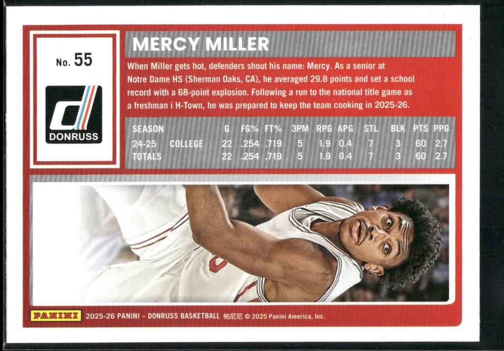 2025-26 Donruss #55 Mercy Miller