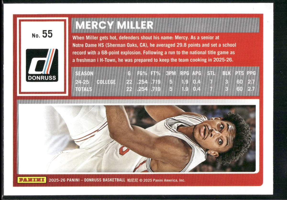 2025-26 Donruss #55 Mercy Miller