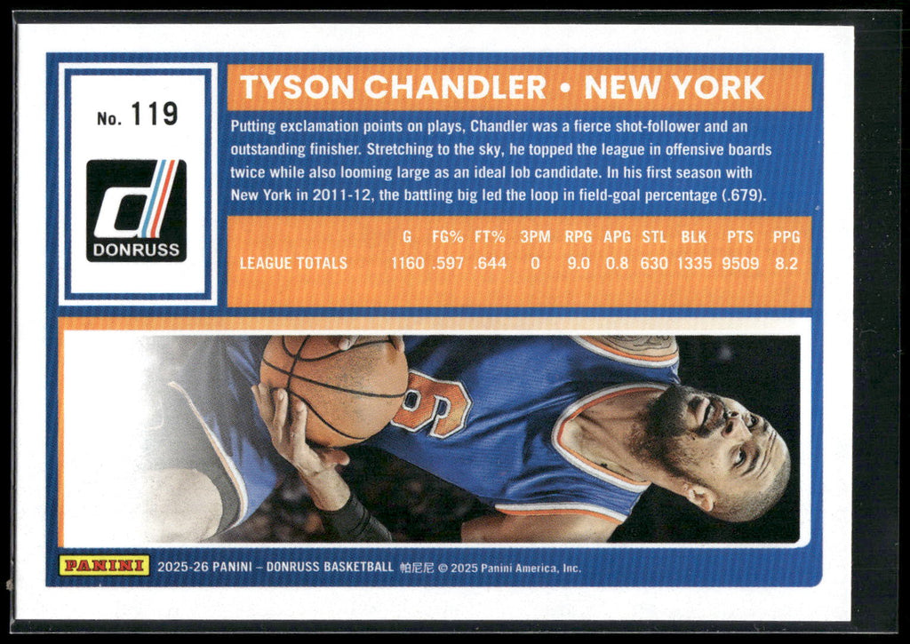 2025-26 Donruss #119 Tyson Chandler