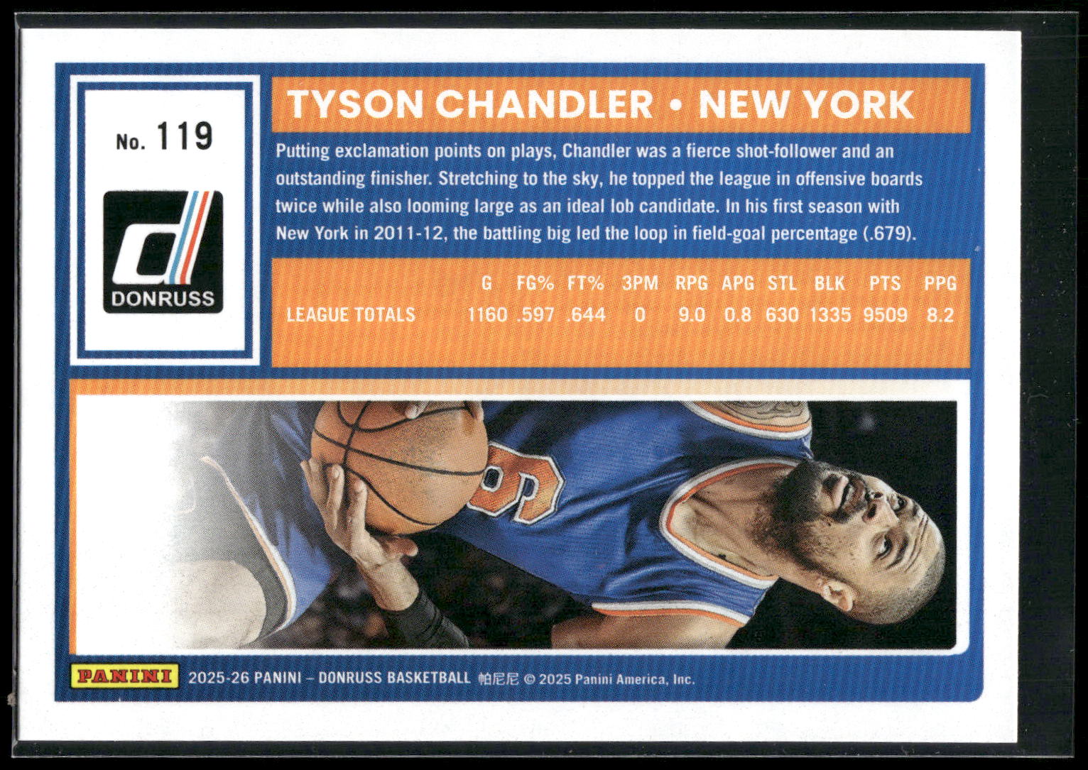 2025-26 Donruss #119 Tyson Chandler