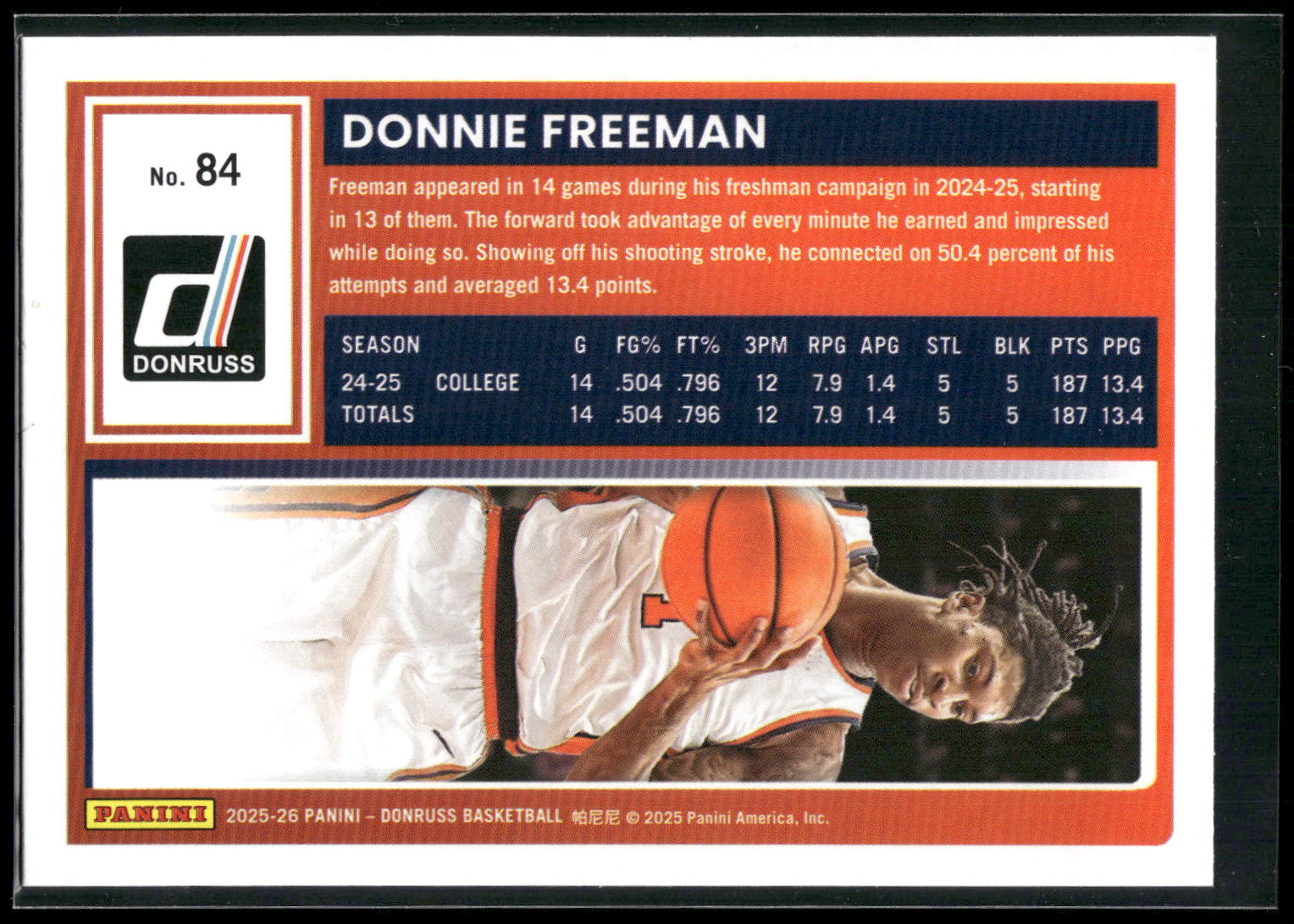 2025-26 Donruss #84 Donnie Freeman