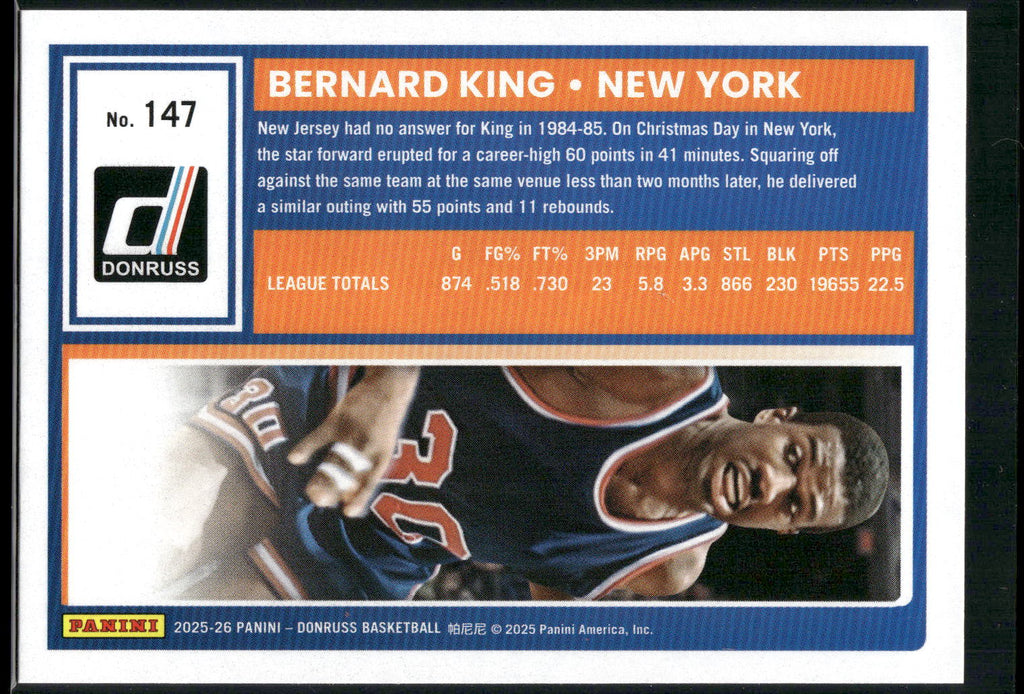 2025-26 Donruss #147 Bernard King