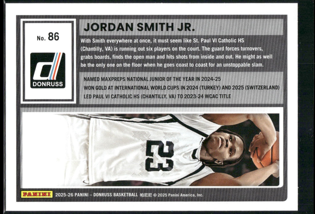 2025-26 Donruss #86 Jordan Smith Jr.